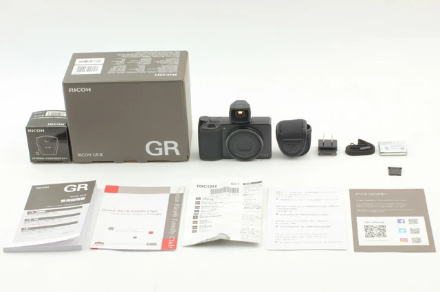 [A.UNUSED Count:1-2 w/Finder] RICOH GR III 24.2MP Digital Camera Black JAPAN #97