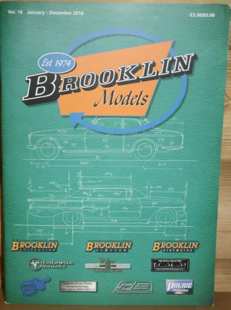 Brooklin Models Reference Catalogue / Sales Brochure 2016 Volume 16.