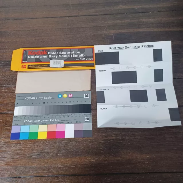 Kodak Color Separation Guide and Gray Scale Q-13 Small 1527654