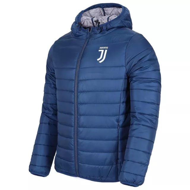 Juventus Piumino Uomo Con Cappuccio Ultraleggero Jv18M100 Blu