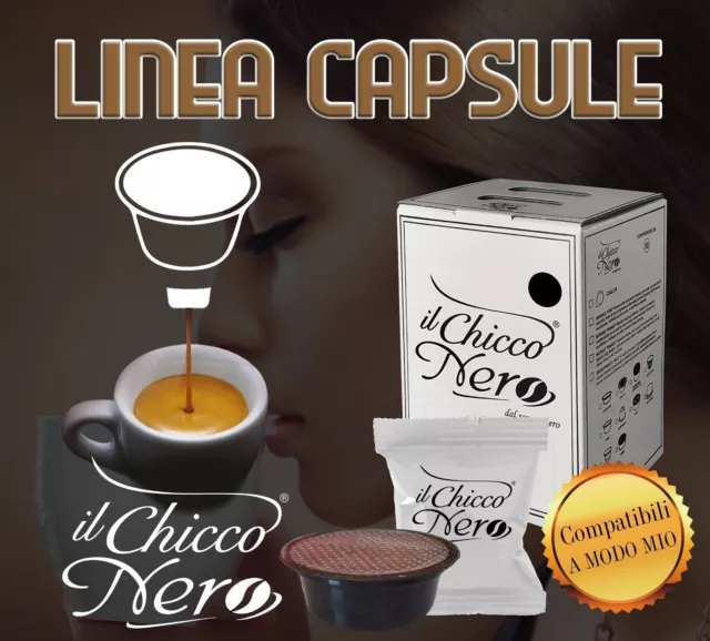 CAFFE CAPSULE compatibili A MODO MIO - IL CHICCO NERO caffè