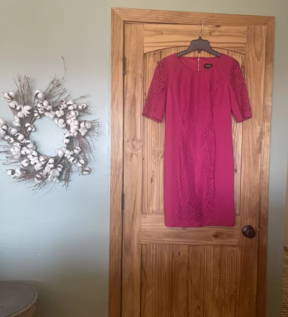 Beautiful Dress Laundry by Shelli Segal Magenta Rose. Size 6. FREE SHIPPING!