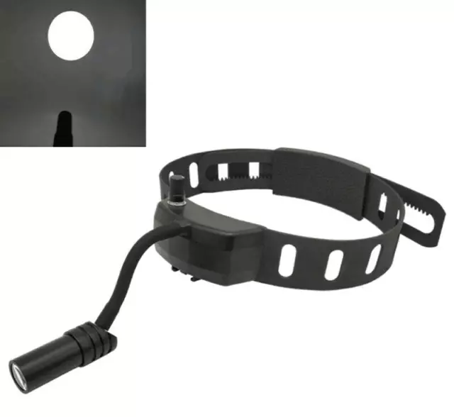 Dental Wireless 5W LED Headlight ENT Medical Headband Head Light Black US STOCK