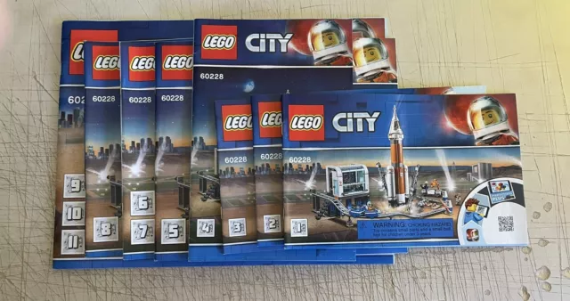 LEGO MANUALS ONLY -  City/Creator 3 in 1/World Racers Bundle Pre Owned SEE PICS