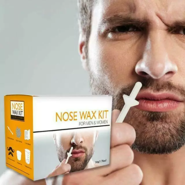 Nasenohr Haarentfernung Wachs Kit Sticks Easy Mens Nasal Waxing Strip Remover_DE