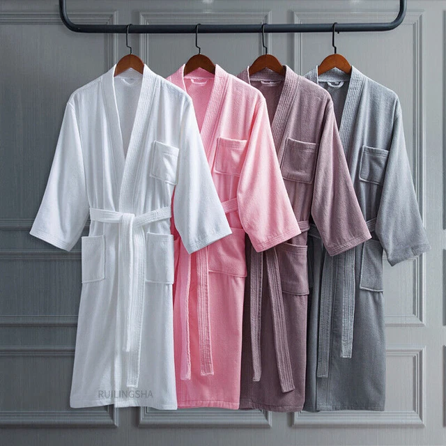 Long Thick Bath Robe Kimono Men Bathrobe Plus Sleepwear Men Long Gown Men Robe