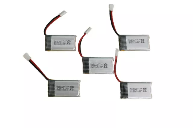 RoaringTop 5pc (1 Pack) 25C 3.7V 350mAh LiPo Batteries