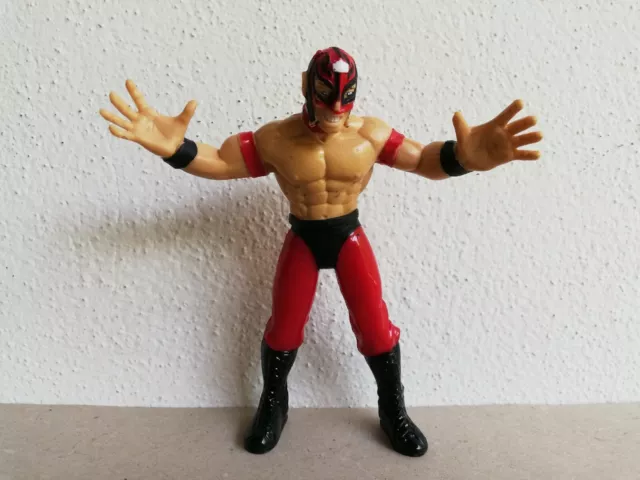 Wrestling WCW Smash 'N' Slam Rey Mysterio Masked Wrestler Marvel ToyBiz 1999