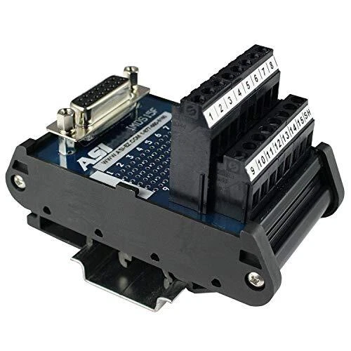 ASI 11003 26 to 12 AWG IMDS15F DIN Rail Mount Interface Module Cable to Wire ...