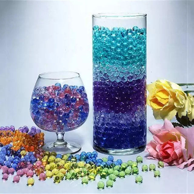 10Bags Crystal Mud Soil Water Beads Bio Gel Ball Flower Plant Wedding Vase Decor 2