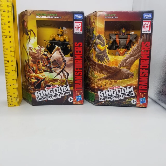 TRANSFORMERS WAR FOR Cybertron Airazor & Blackarachnia Kingdom Deluxe