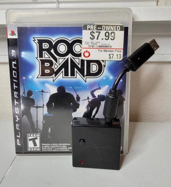 Rock Band PS2 PS3 Fender Stratocaster Wireless Guitar Dongle VFR8221512 Receiver