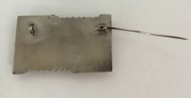Broche Rectangulaire En Argent/ Berbere/ Annees 1920/1940 3