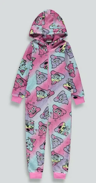 Poop emoji top pajamas girl
