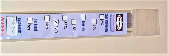 S45B16-20 TRADIE PAK - Silver Brazing 45% Bare Rod X 20