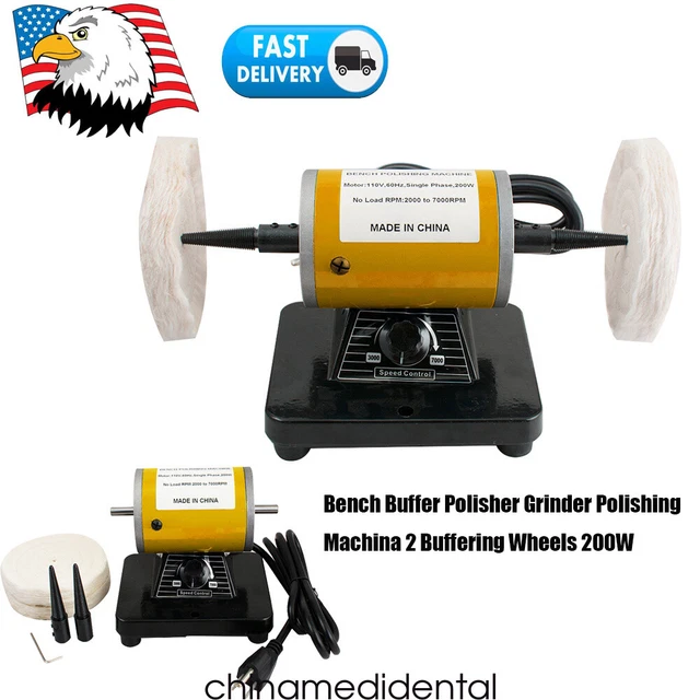 Denshine Polisher Polishing Machine Dental Lathe Bench Table Buffing Tool