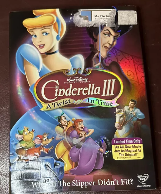 Cinderella 3 III: A Twist in Time (DVD, 2007, w/Slipcover) Brand New Sealed