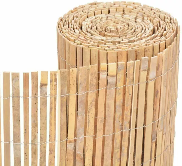4M Bamboo Slat Natural Garden Screening Fencing Fence Panel Privacy Screen Roll