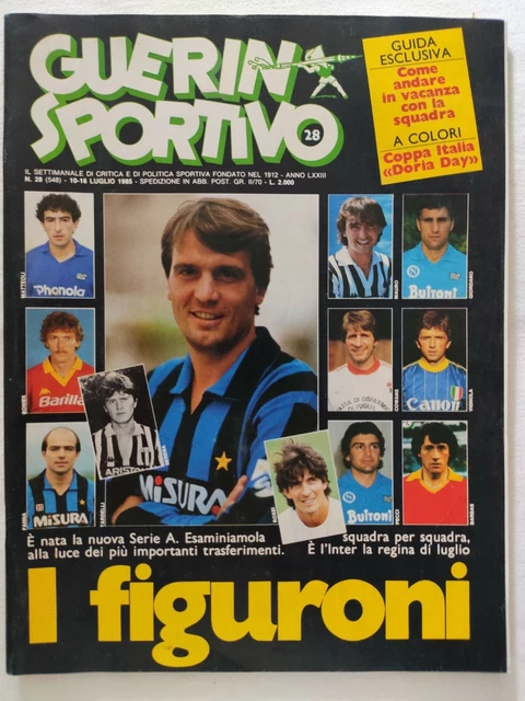 Carte Postale Ou Photo Foot Vintage - Guerin Sportivo 45-1990 (Vialli, Sampdoria, Pelé, Silas, Cesena, Kubik)