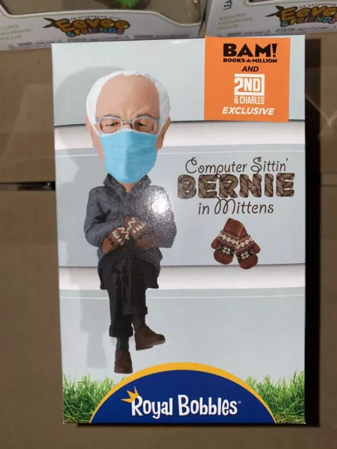 Computer Sittin Bernie In Mittens Bobblehead BAM Exclusive Bernie Sanders Mitten