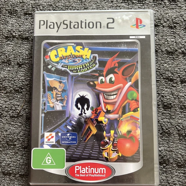 CRASH BANDICOOT THE Wrath of Cortex PS2 PAL PlayStation Game Comes