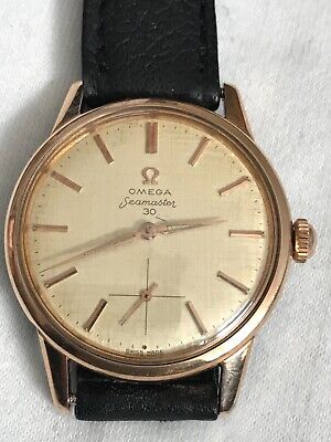 Vintage Omega Seamaster 30 Gold Plated Manual winding 35mm Case-Mint