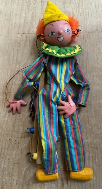 Marionnette Pelham Puppets - Bimbo The Clown - Fabriquée En Angleterre