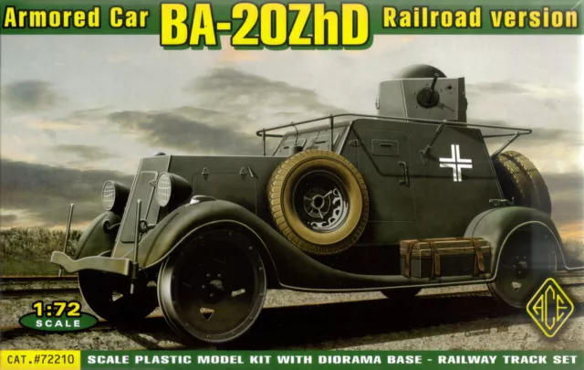 Ace 1/72 (20mm) BA-20ZhD Armoured Car Railroad Version
