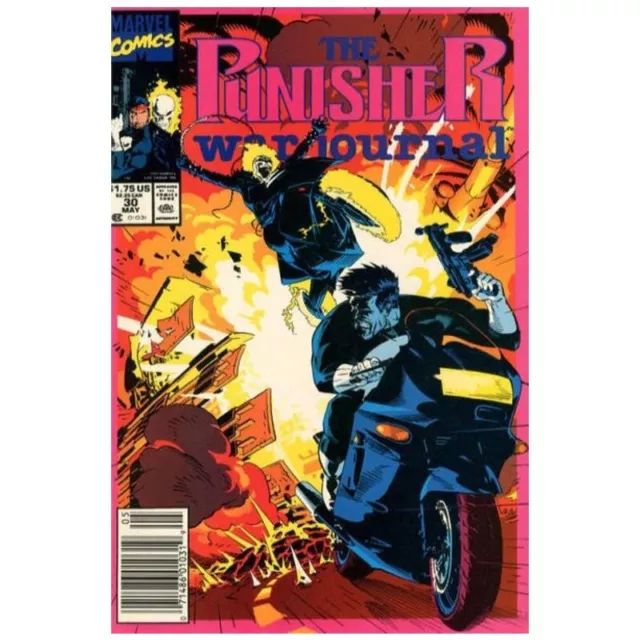 Punisher War Journal (1988 series) #30 Newsstand in VF cond. Marvel comics [o: