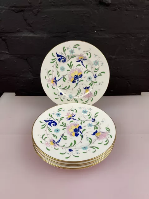 6 x Coalport Pageant Salad Plates 8" Wide 2 Sets Available