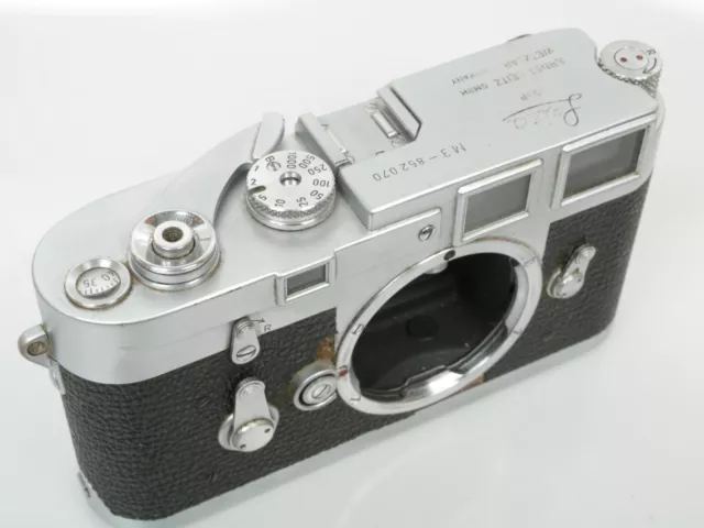 Leica M3 Gehäuse body Nr 852070 Double stroke Doppelaufzug mit Schnellladesystem