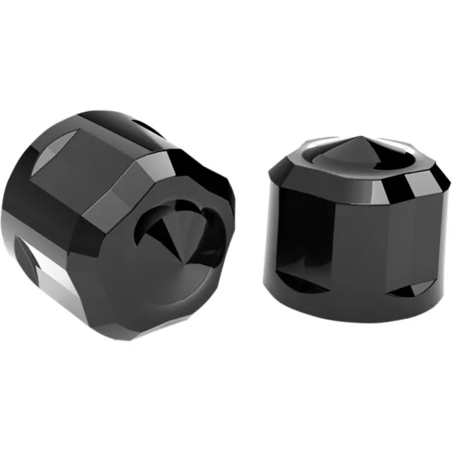 Ciro 70022 Black Diamond-Cut Crown Engine Bolt Cap Set Harley Milwaukee 8 M8 17-