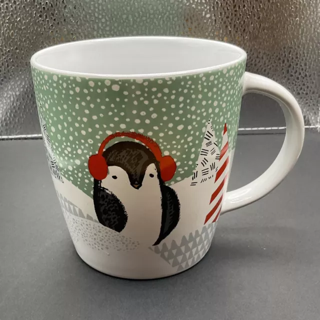 Starbucks Christmas Holiday Penguin 12oz Mug/Coffee Cup CUTE!