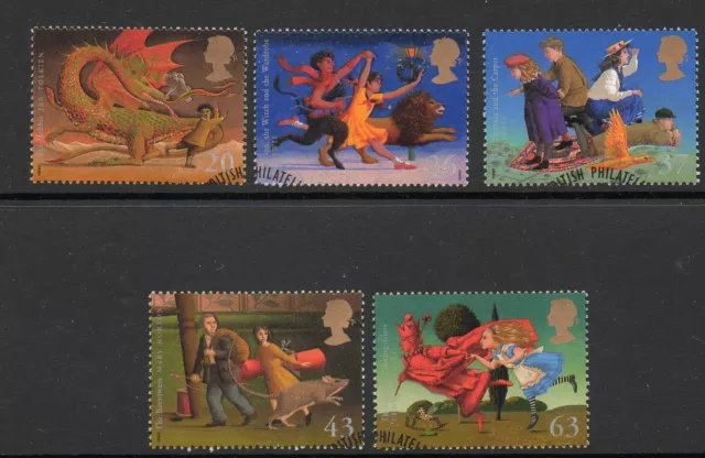 GB 1998 Famous Children's Fantasy Novels fine used set stamps