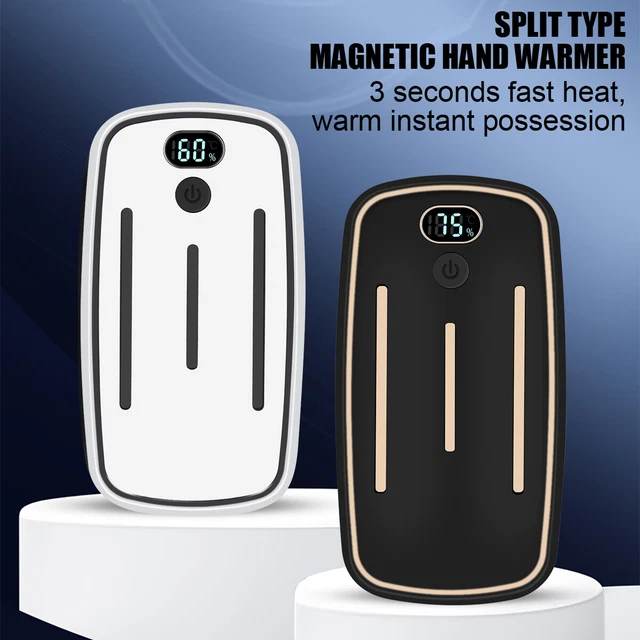 2Pack Magnetic Electric Hand Warmer Rechargeable Portable Pocket Heating 6000mAh