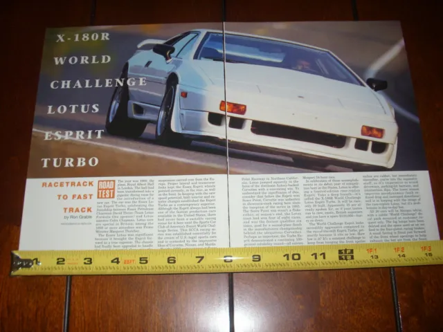 1992 Lotus Esprit X-180R  Original Article