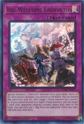 *** Big Welcome Labrynth *** 1St Edition Ultra Rare Phhy-En027 Mint/Nm Yugioh!