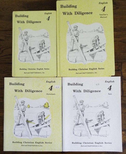 Rod and Staff Building With Diligence 4 English Teacher Manual & Textbook Tests Rod and Staff Building With Diligence 4 English Teacher Manual & Textbook Tests