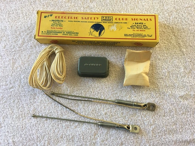 NOS WSW Electric Curb Indicator Feeler, Vintage Fender Parking Finder Accessory