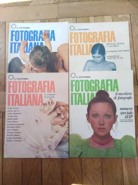 Lotto 4 num. IL DIAFRAMMA rivista Fotografia italiana 1976 211 212 214 220