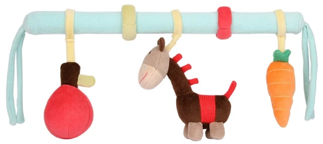 TRÄ PRESENT Chaîne de Poussette Cheval Bébé Bois Jouet pour Bébé ´S