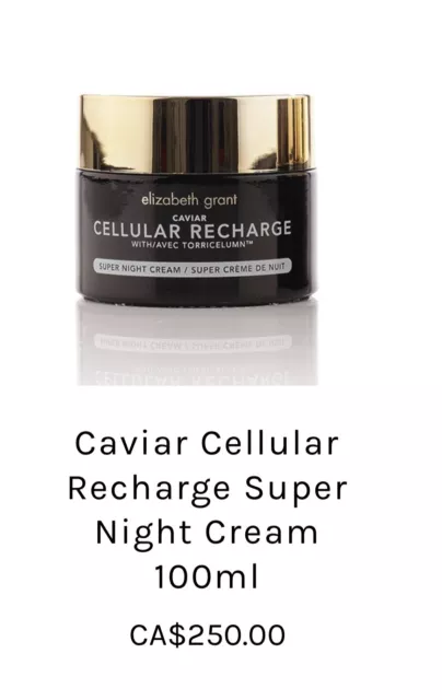 Elizabeth Grant Caviale Cellulare Re-Charge Super Crema Notte 100ml Fresco Stock