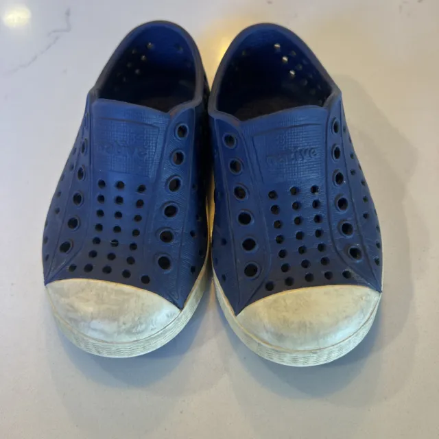 Native Shoes Jefferson Toddler Baby C5 Navy Blue Slip On Water Shoes