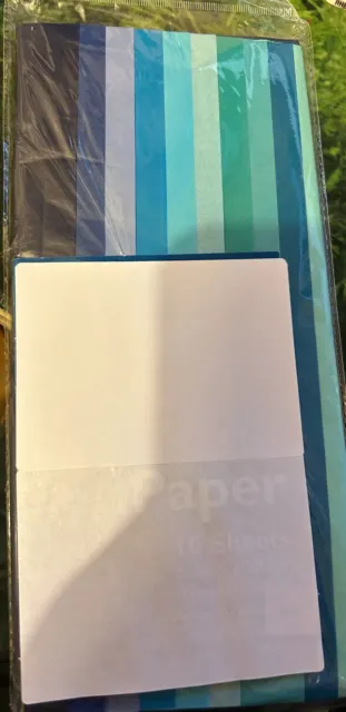 10 hojas de papel de tela