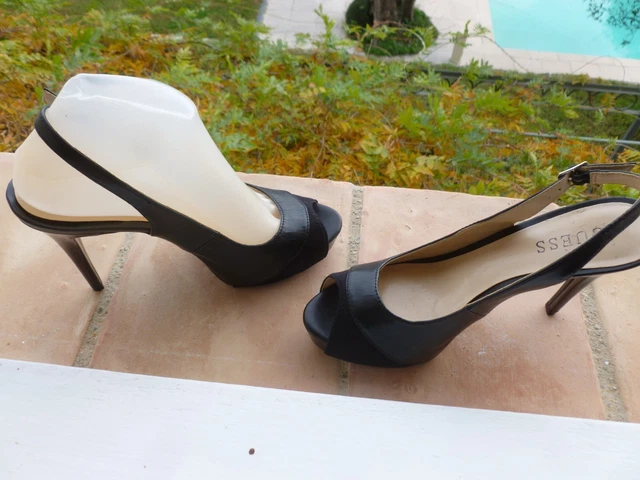 Escarpin guess sale bout ouvert