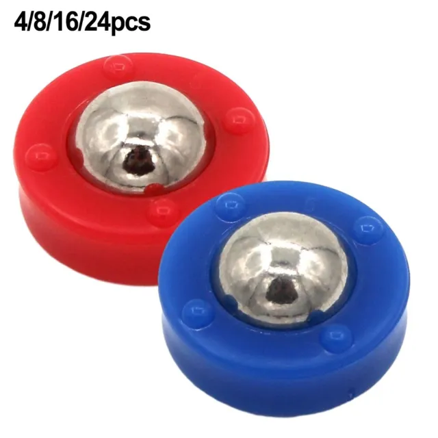 Tabletop Pucks Roller Balls for Shuffleboard Blue/Red Set of 4/8/16/24