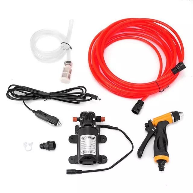 12V Portable High Pressure Car Washer Water Pump Jet Wash Cleaner 72W 8L/min 2