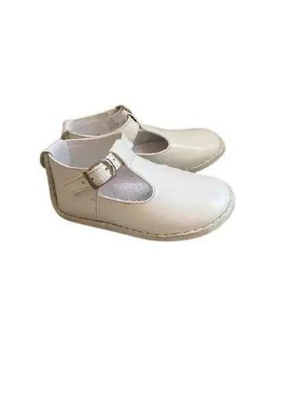Querubin scarpe bambino prodotte in Spagna in pelle bianca taglia 19