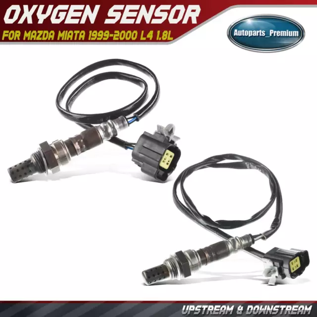 2x O2 Upstream+Downstream Oxygen Sensor for Mazda Miata 1999-2000 1.8L Calif-ESV