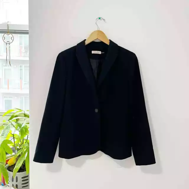 Calvin Klein Dark Navy Blue Blazer Jacket Size Medium